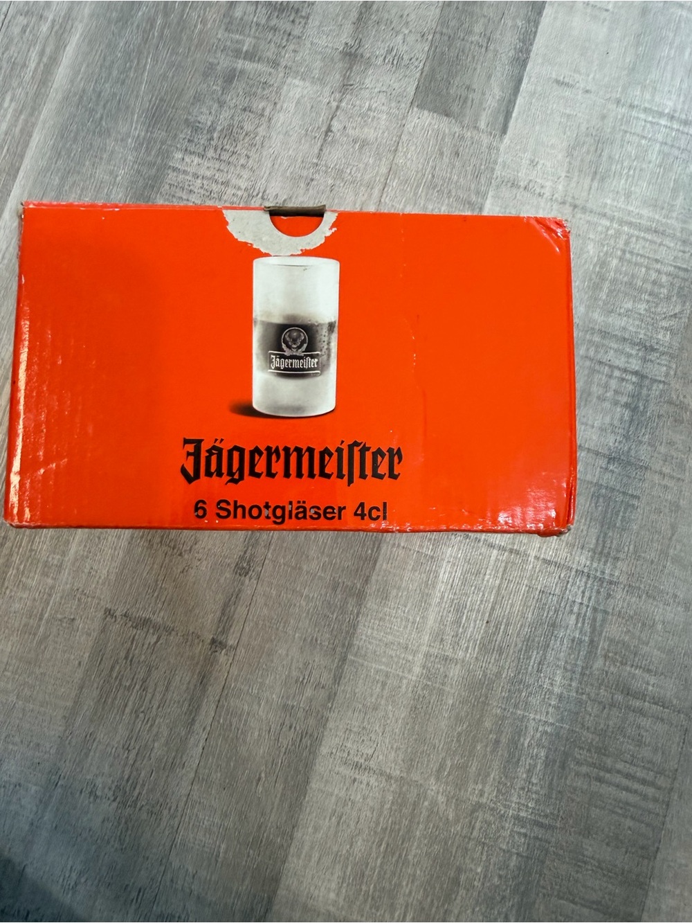 Jagermeister Shot Glasses Set of 6 Frosted 4cl Barware 2008 Original Box